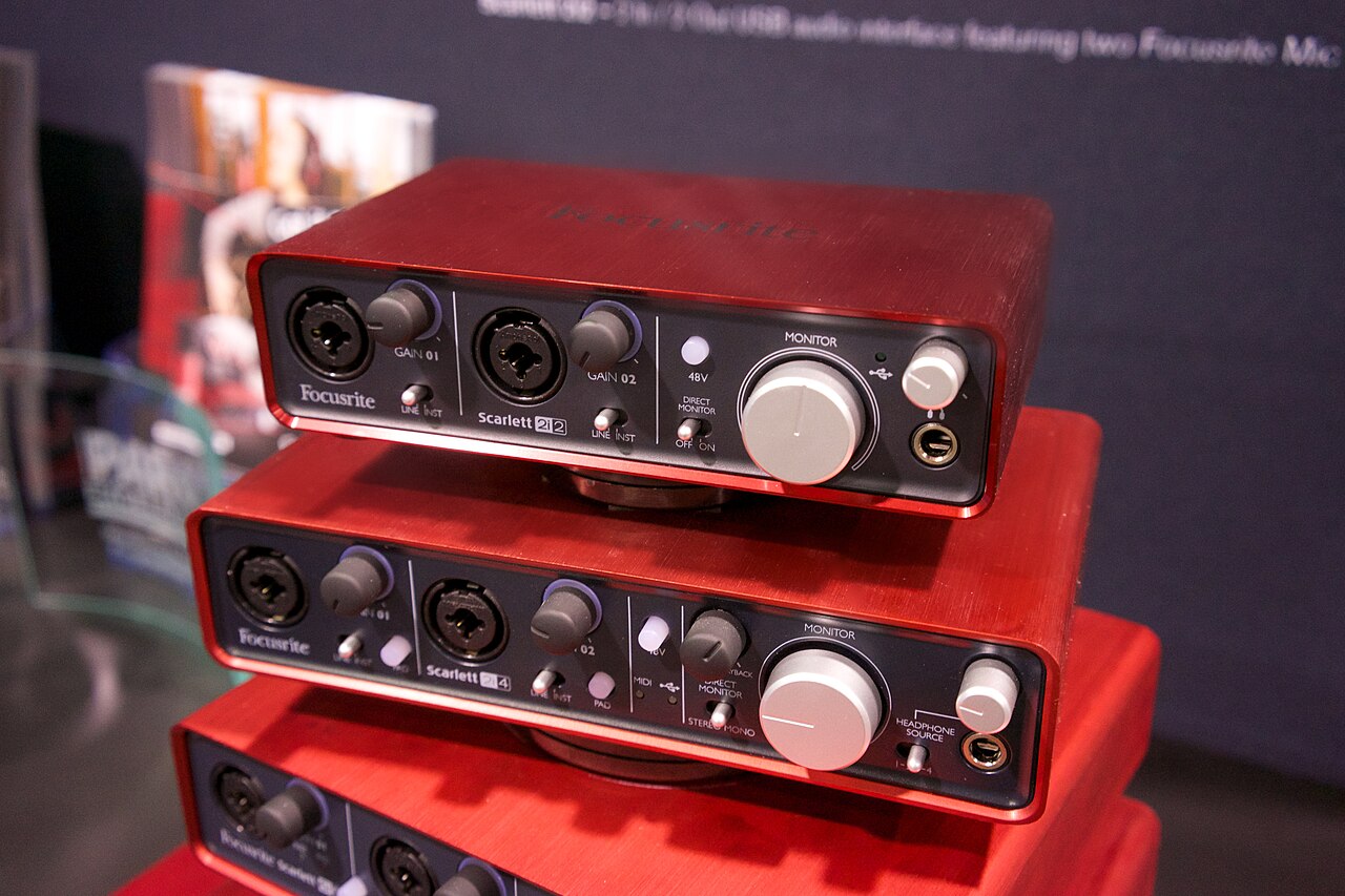 Focusrite Scarlett 2i2, 2i4, 6i6 USB2.0 Audio Interfaces with Focusrite Mic Preamps - 2014 NAMM Show (by Matt Vanacoro)