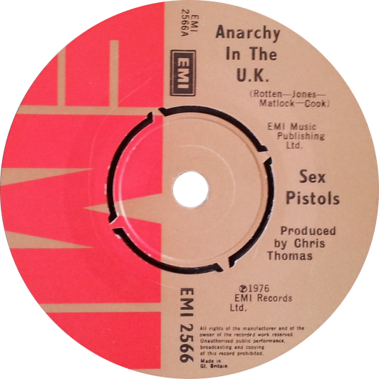 Anarchy in the UK by Sex Pistols UK single side-A