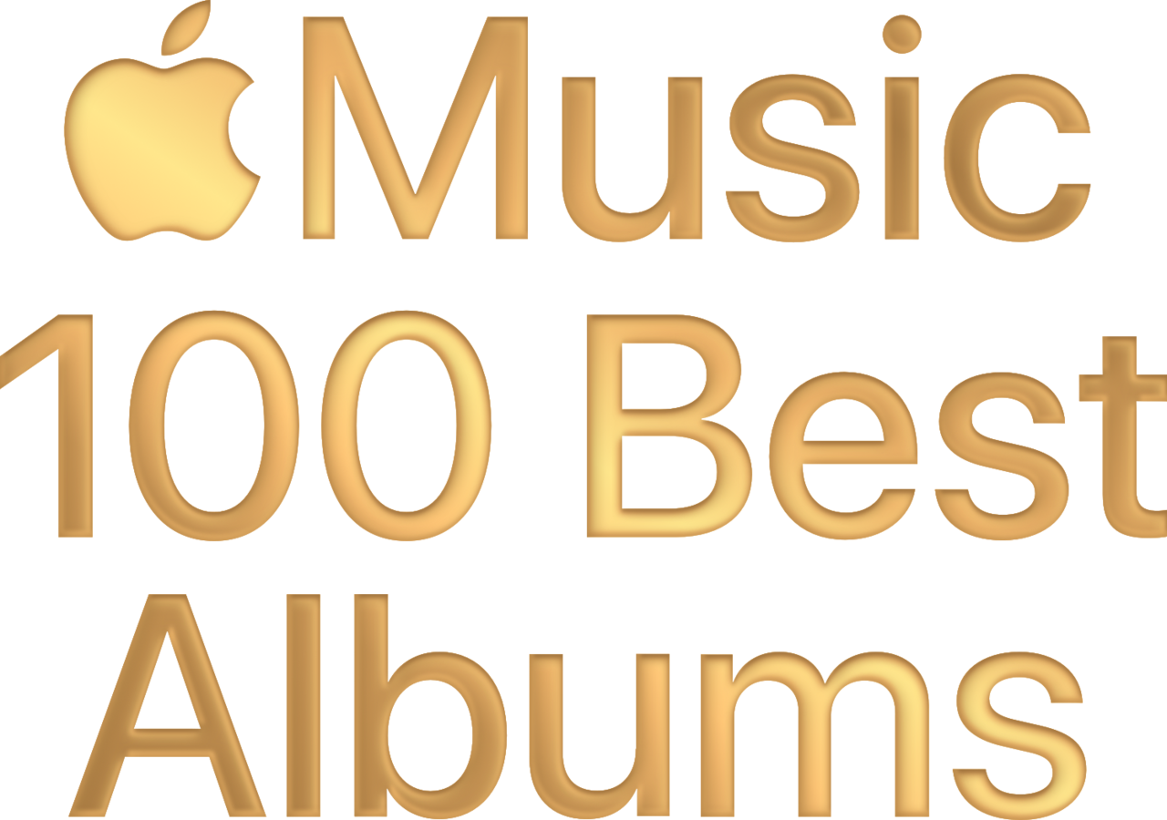 Apple Music 100 Best Albums Logo - Stacked