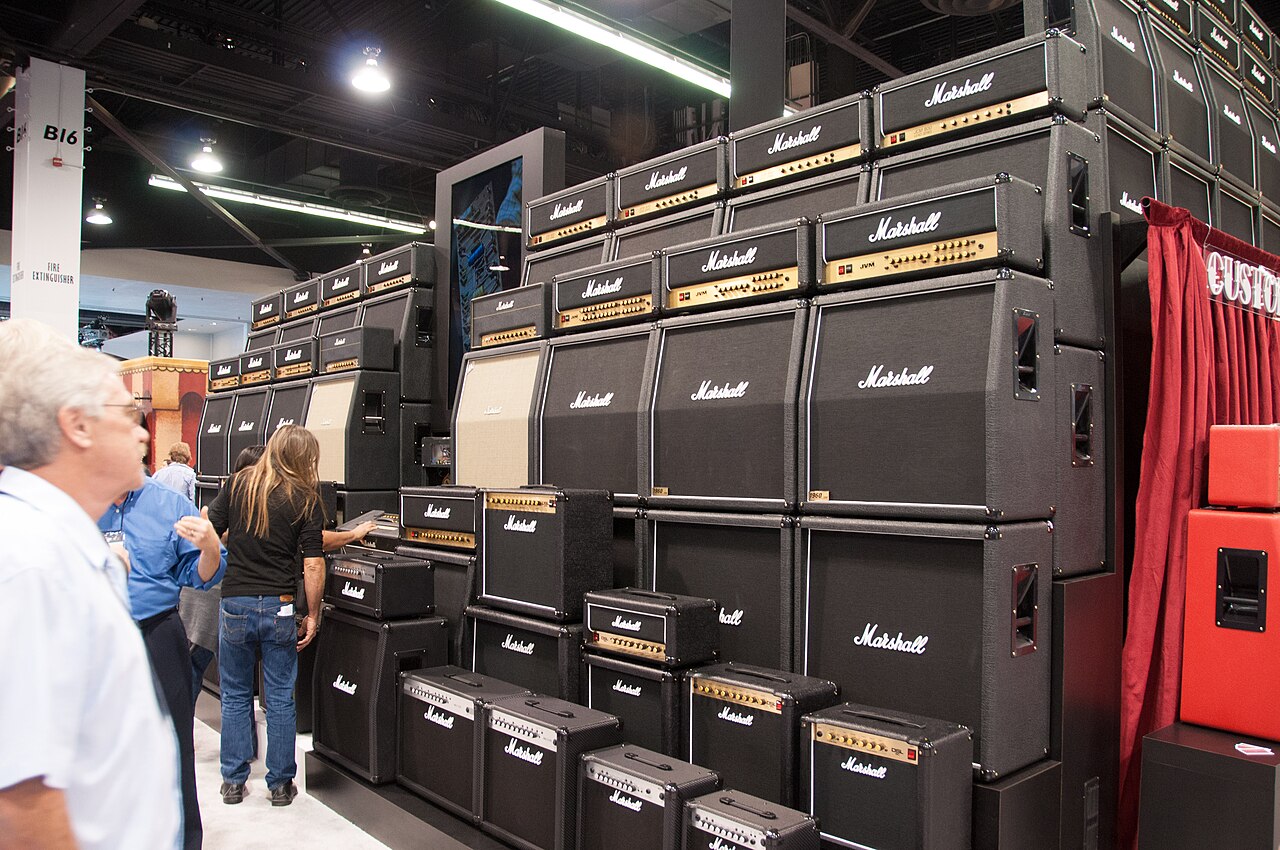Marshall stacks of stacks - 2014 NAMM Show