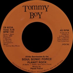 Afrika Bambaataa - Planet Rock single cover