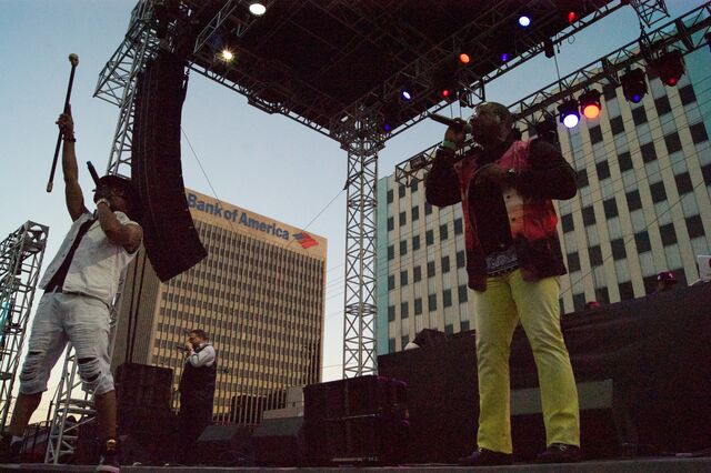 The Sugarhill Gang on tour, 2016.
