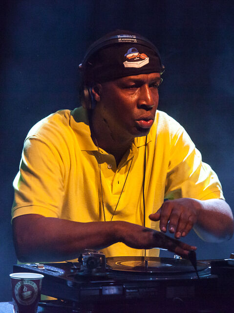 Grandmaster Flash performing at Meltdown Festival, 2014.