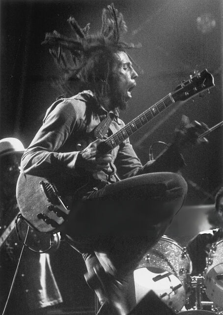 Bob Marley performing, 1975.