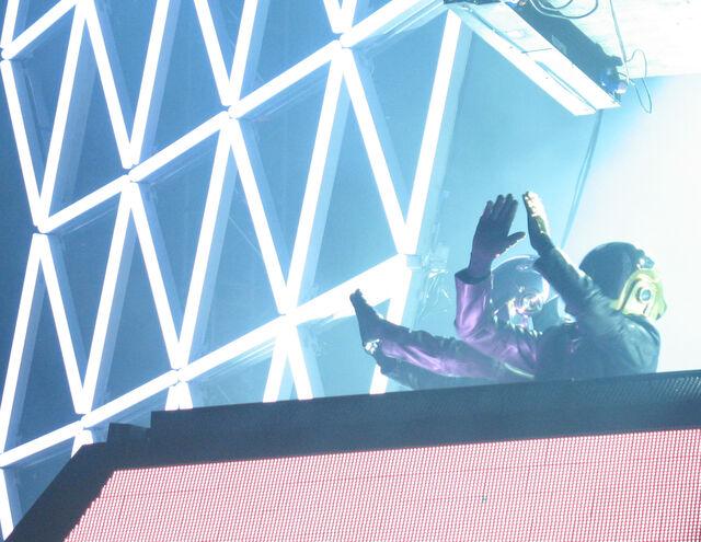 Daft Punk performing, 2007.