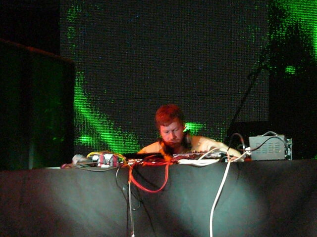 Aphex Twin (Richard D. James) live, 2008.